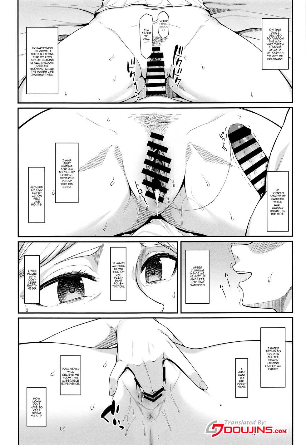 [Re:Cre@tors (Hiiragi Hajime)] Kairaku Ochi shita Botebara Joou Historia | If Historia Gives Into The Pleasure She'll Become A Pregnant Bellied Queen (Shingeki no Kyojin) [English] - Page 2