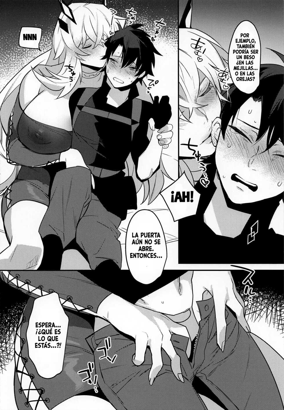 (C100) [Ash wing (Makuro)] Kimi to Kiss Shinai to Derarenai Heya (Fate Grand Order) [Spanish] - Page 9
