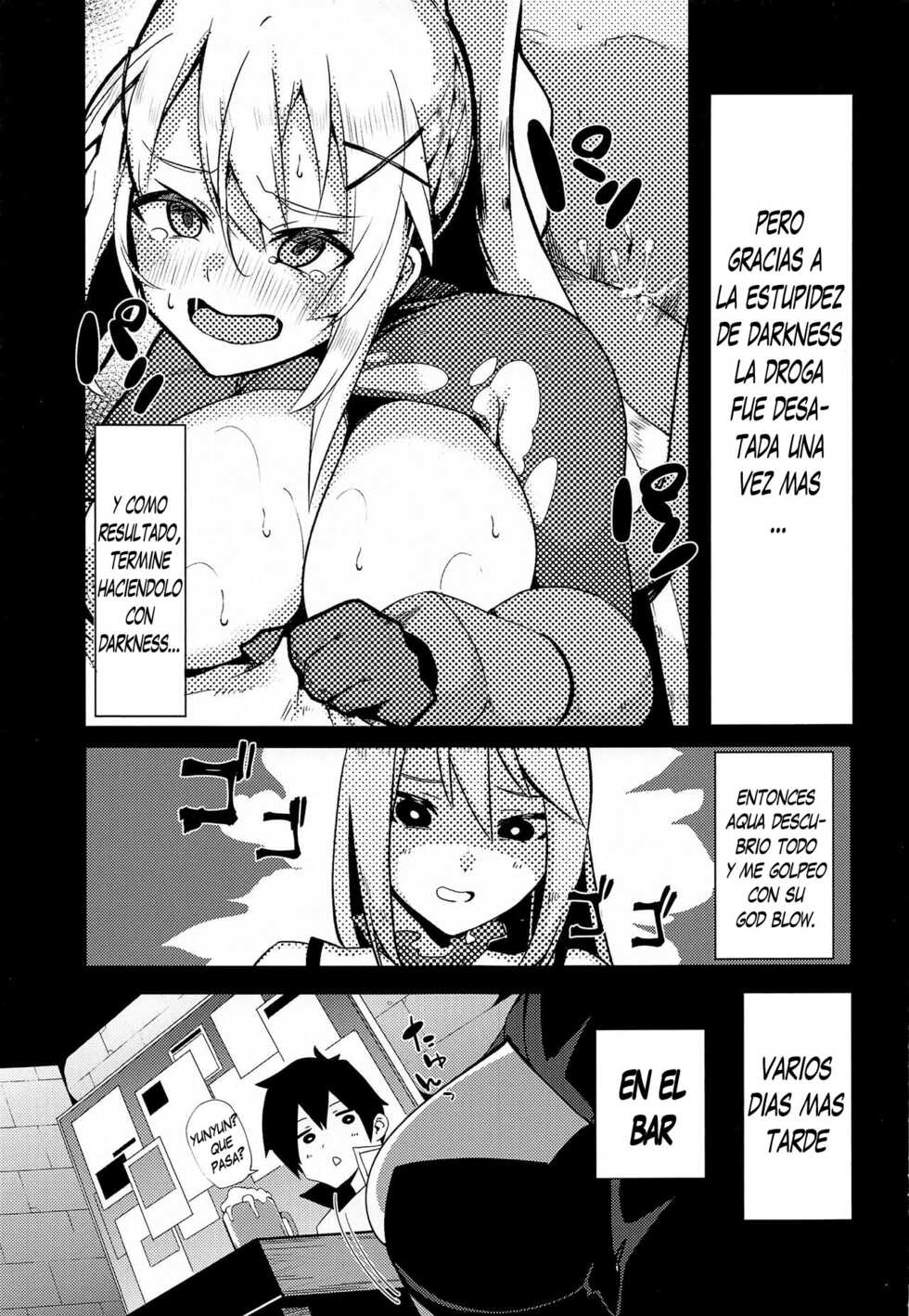(C99) [Rakuen Tiramisu (Cobo)] Kono Subarashii Biyaku de Kimeseku o! 2 (Kono Subarashii Sekai ni Syukufuku o!) [Spanish] [Me Banearon x P3NDEJ0] - Page 4