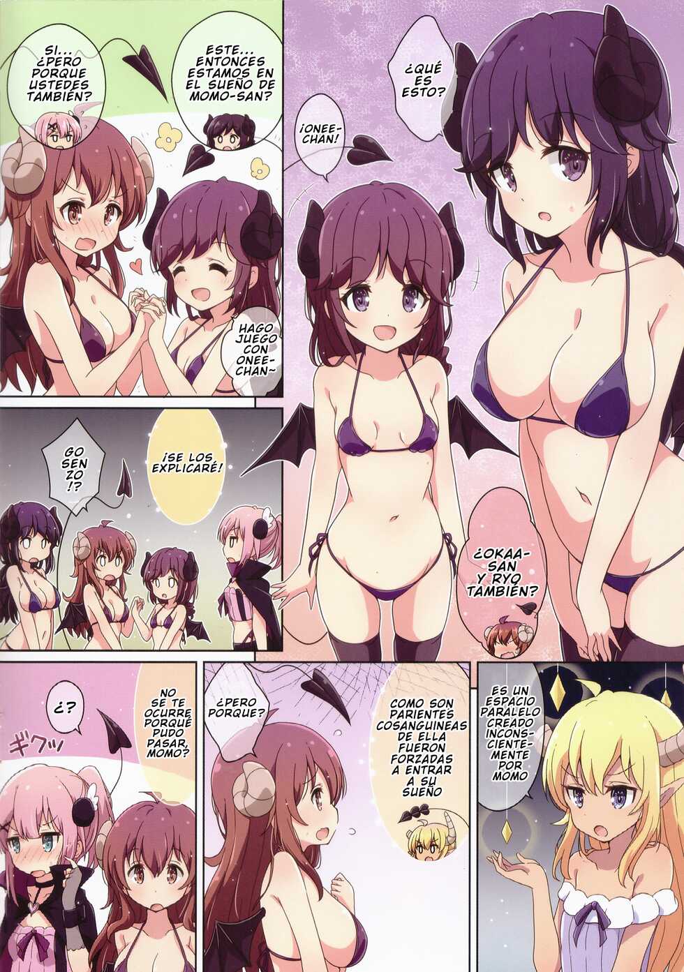 (C100) [Melty Pot (Mel)] Mahou Shoujo no Yume Jijou | El Sueño de la Chica Magica (Machikado Mazoku) [Spanish] - Page 4