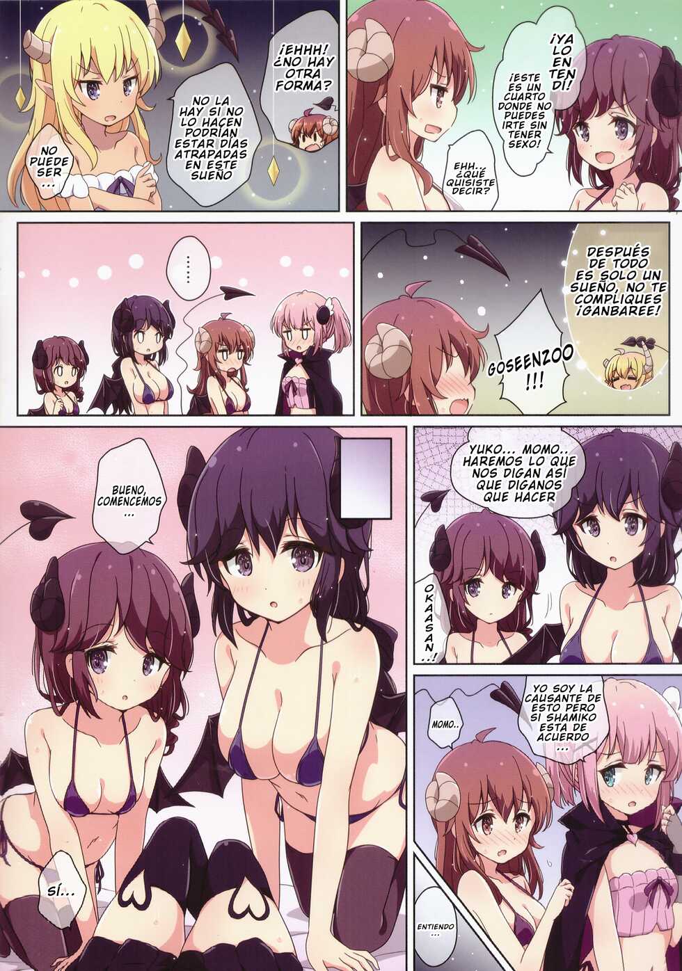 (C100) [Melty Pot (Mel)] Mahou Shoujo no Yume Jijou | El Sueño de la Chica Magica (Machikado Mazoku) [Spanish] - Page 6