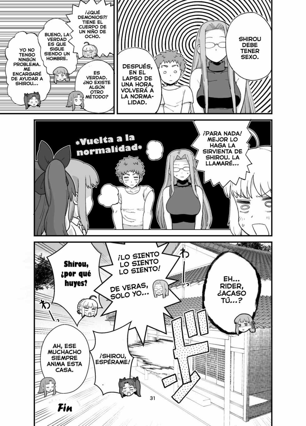 [Mochinchi (Mo)] Rider-san to Orusuban (Fate/stay night) [Spanish] [Zinamon] [Digital] - Page 32