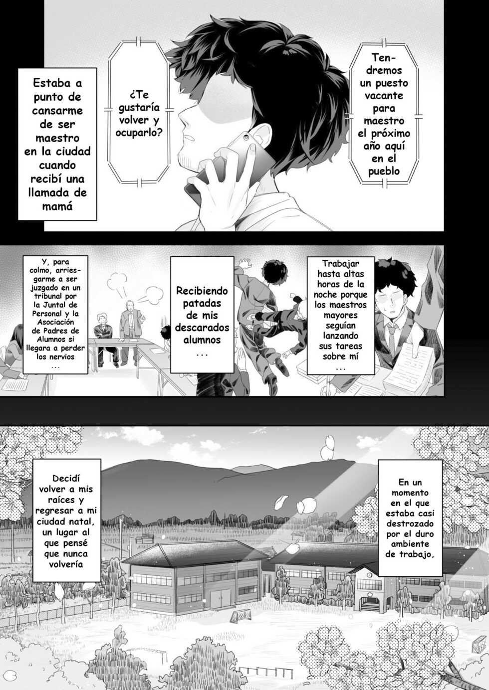 [Asunaro Neat. (Ronna)] Kyoushi Hitori, Seito Hitori. ~Inaka no Gakkou de Mainichi Ecchi~ [Spanish] [Hs enfermos] [Digital] - Page 2