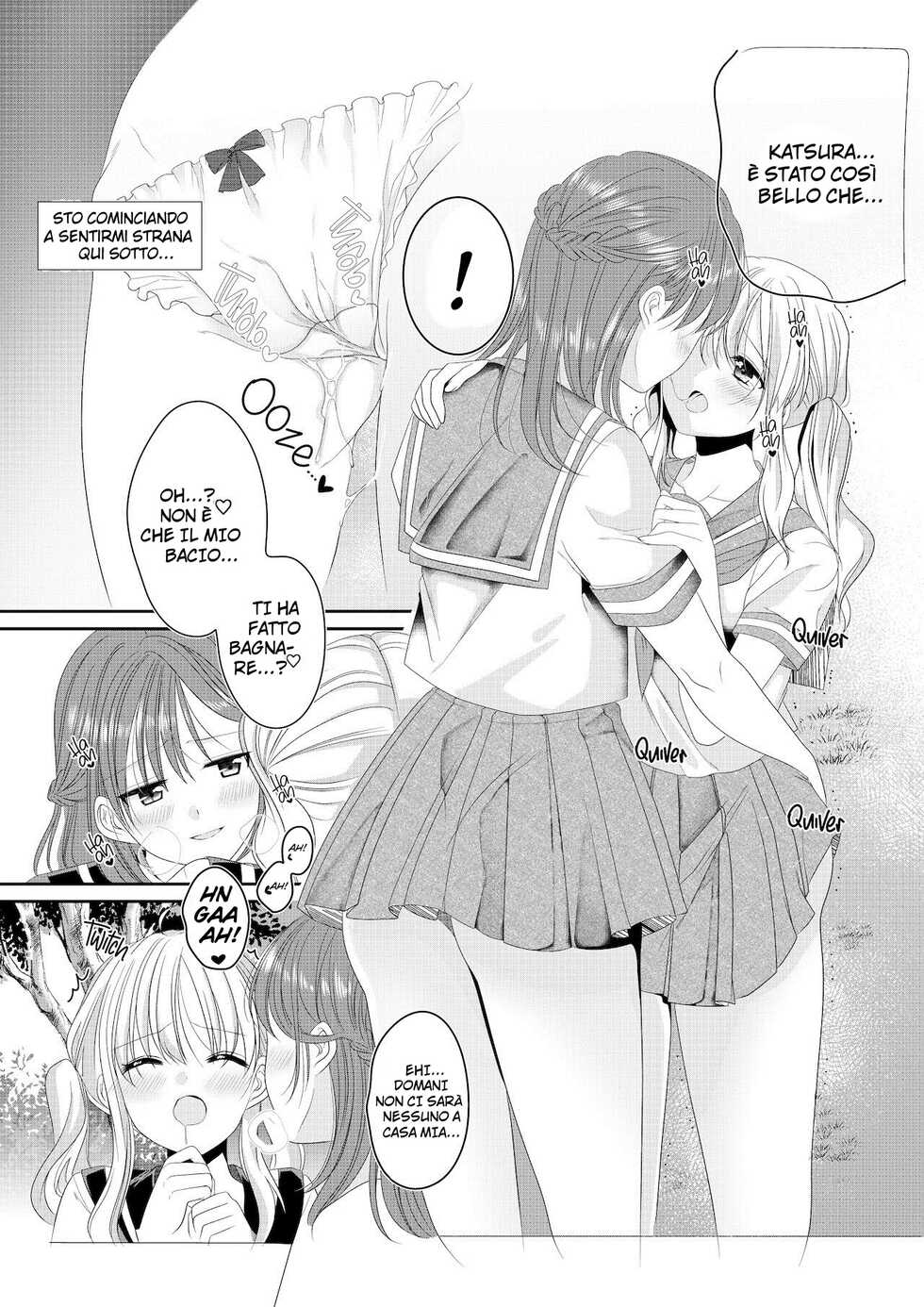 [No Such Agency (Sinogi Asa)] Osananajimi wa Nikushoku-kei!? Kyou kara Shinchousa Yuri-ple [Italian] [Hentai Fantasy] - Page 7