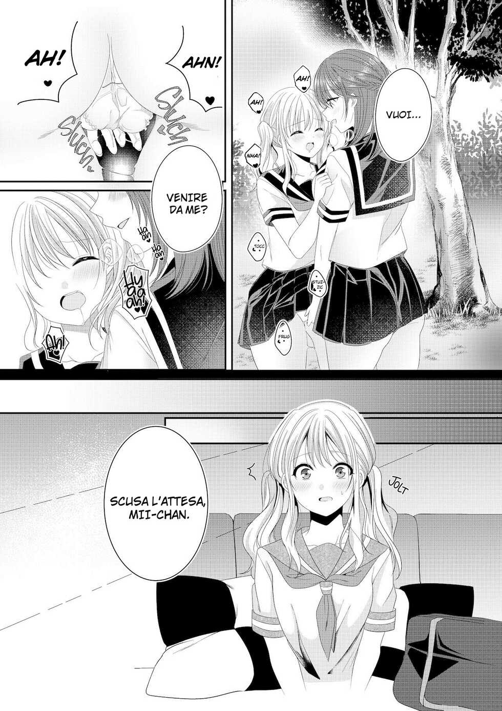[No Such Agency (Sinogi Asa)] Osananajimi wa Nikushoku-kei!? Kyou kara Shinchousa Yuri-ple [Italian] [Hentai Fantasy] - Page 8