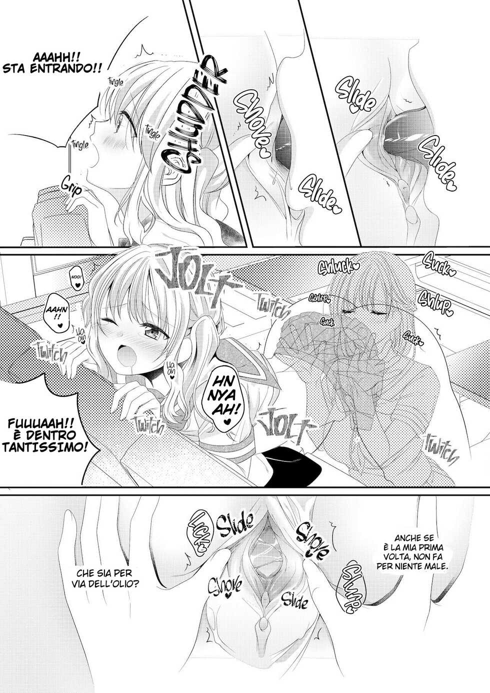 [No Such Agency (Sinogi Asa)] Osananajimi wa Nikushoku-kei!? Kyou kara Shinchousa Yuri-ple [Italian] [Hentai Fantasy] - Page 16
