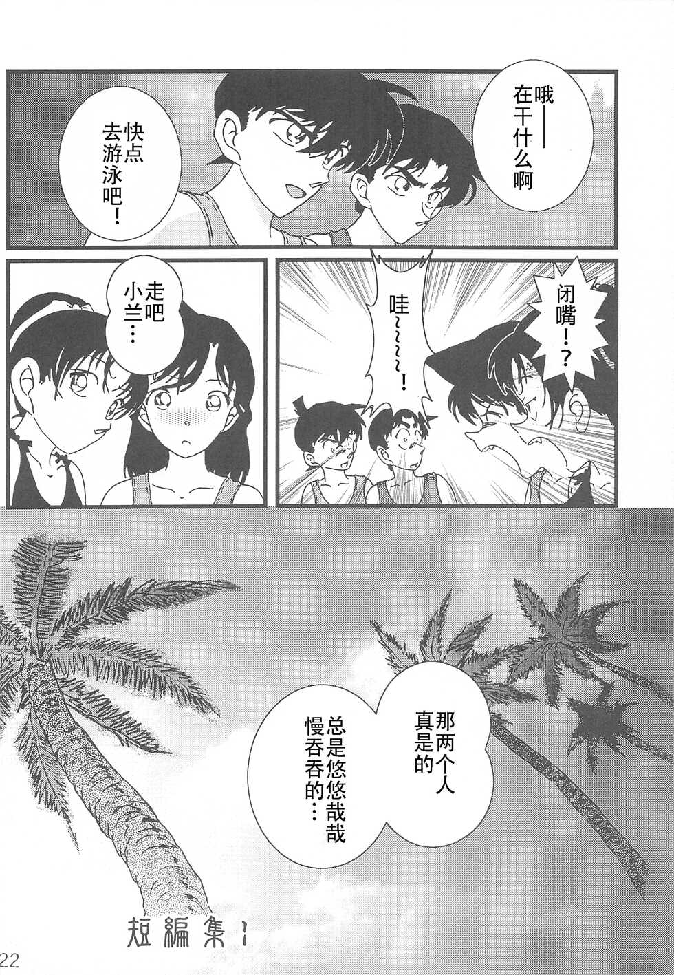 (C71) [Kaigetsudou (Jigoku Sensei Hirobe)] CHU-MIX (Detective Conan) [Chinese] [牡蛎昨晚睡着了] - Page 21