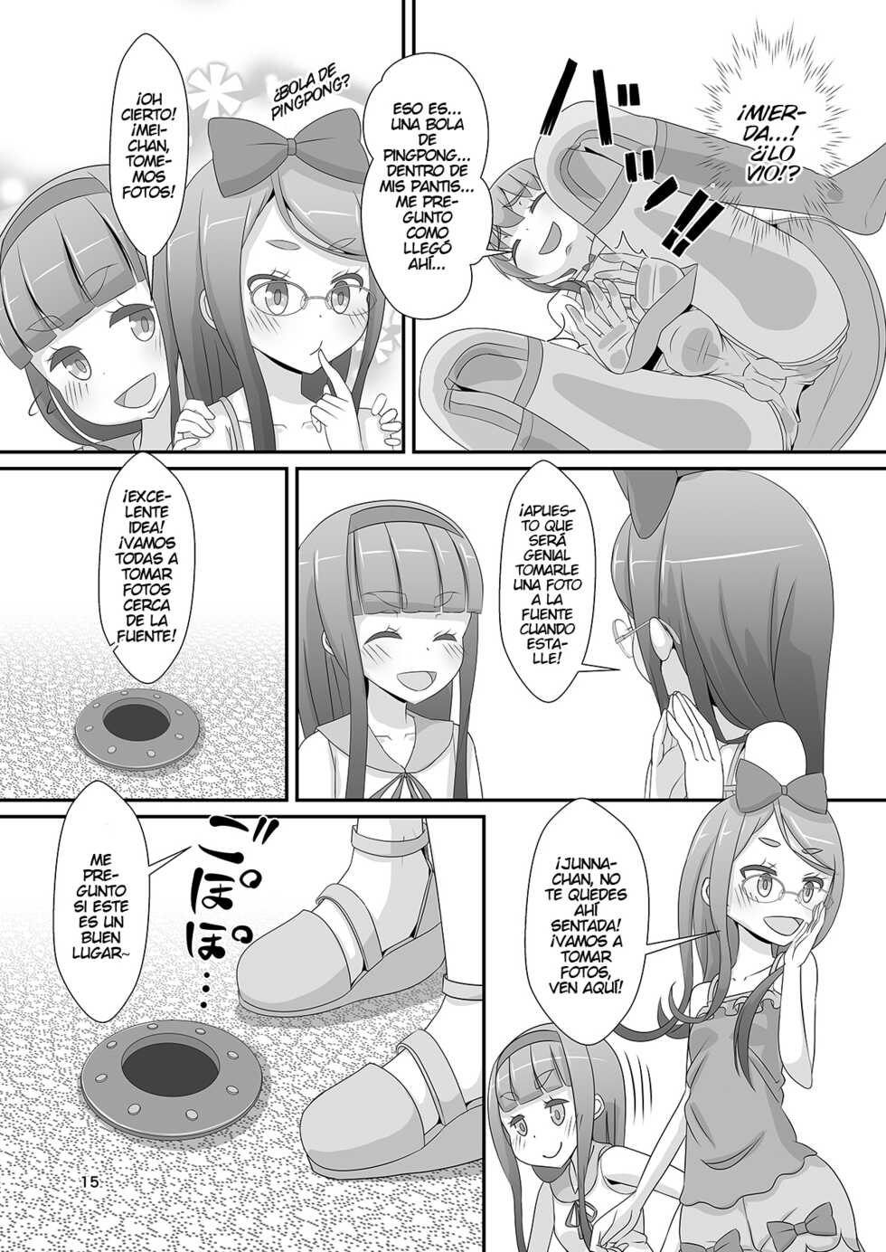 [Manaita] Sensei! Try dressing up like a little girl in a Public Park! [Spanish] - Page 16