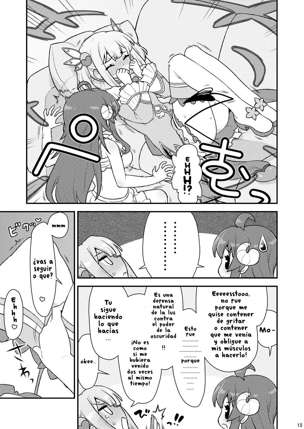 [CELTRANCE (Kogaku Kazuya)] Momo-san no Akarui Shami-ochi Keikaku (Machikado Mazoku) [Spanish] [Digital] - Page 14