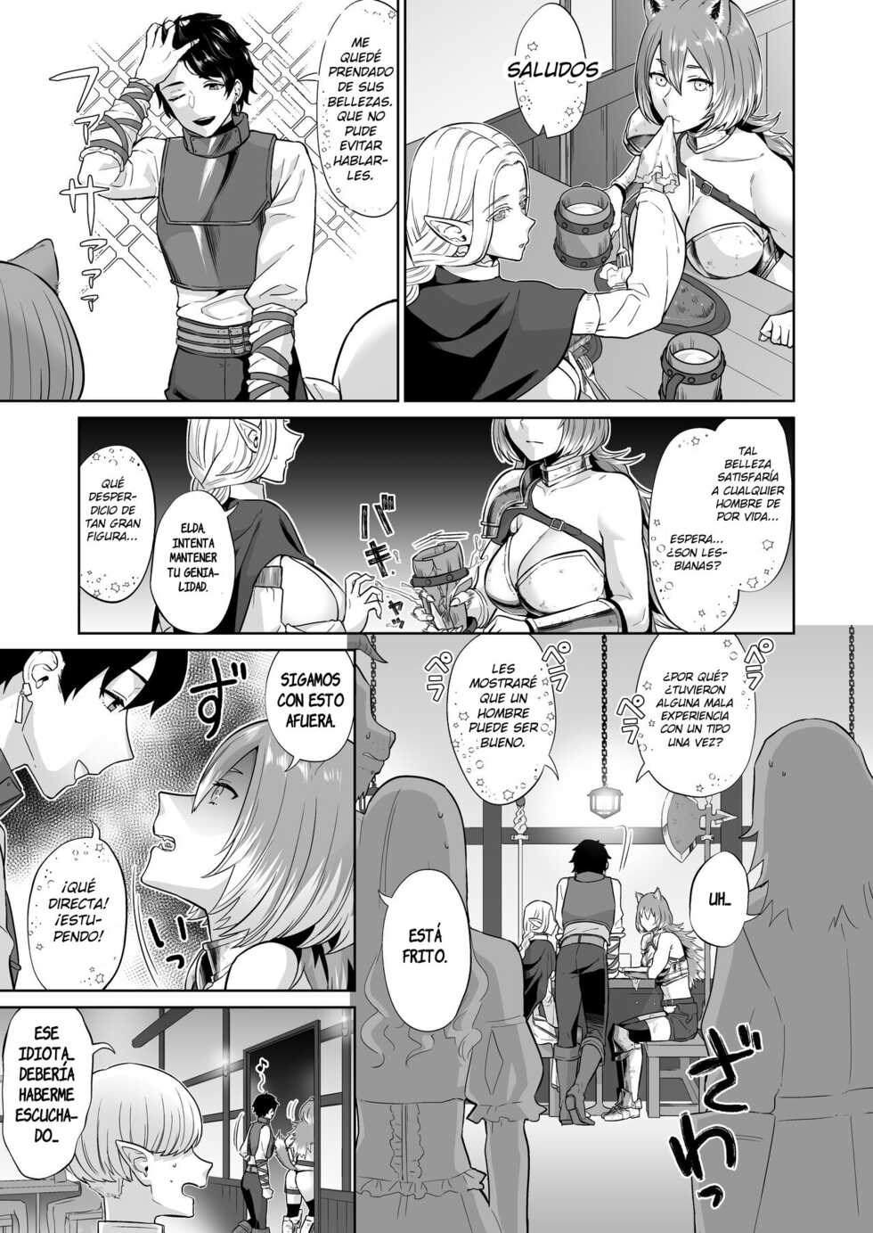 [Manmanya (Titiduki)] Otoko Girai no Yuri Couple ni Chinpo ga Haetara. | SI A UNA LESBIANA QUE ODIA A LOS HOMBRES LE CRECIERA UN PENE [Spanish] [INSOMNIA] - Page 7
