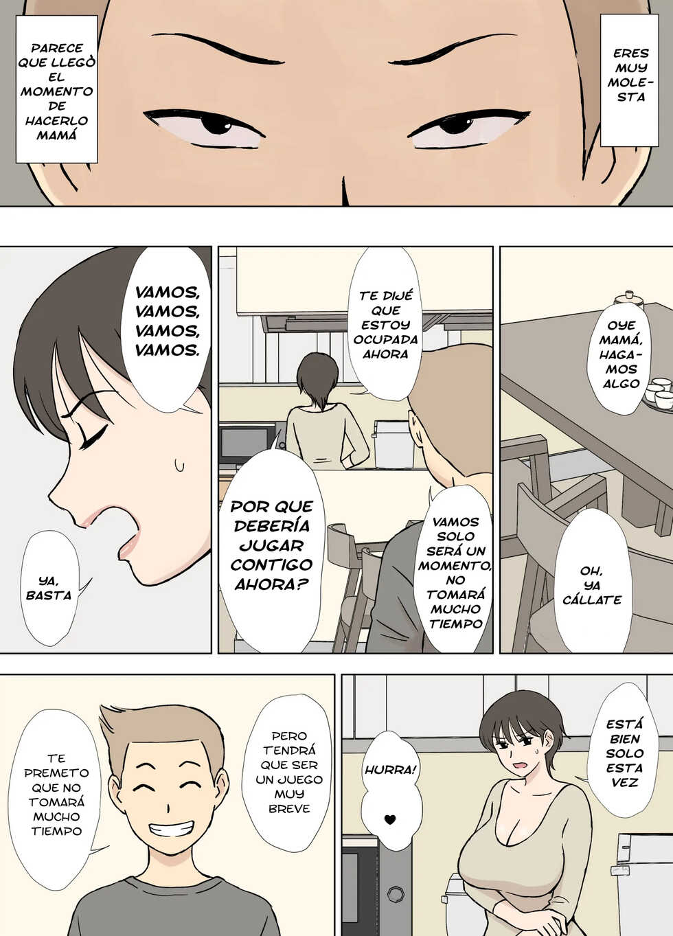 [Urakan] Numa Haha Wanpaku Musuko no Mama Ijiri | Ensuciando a mama - echada a perder por su hijo [Spanish] [LORD GANSO SCALATION] - Page 5