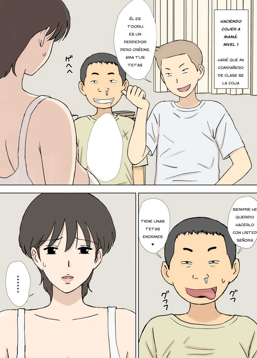 [Urakan] Numa Haha Wanpaku Musuko no Mama Ijiri | Ensuciando a mama - echada a perder por su hijo [Spanish] [LORD GANSO SCALATION] - Page 16