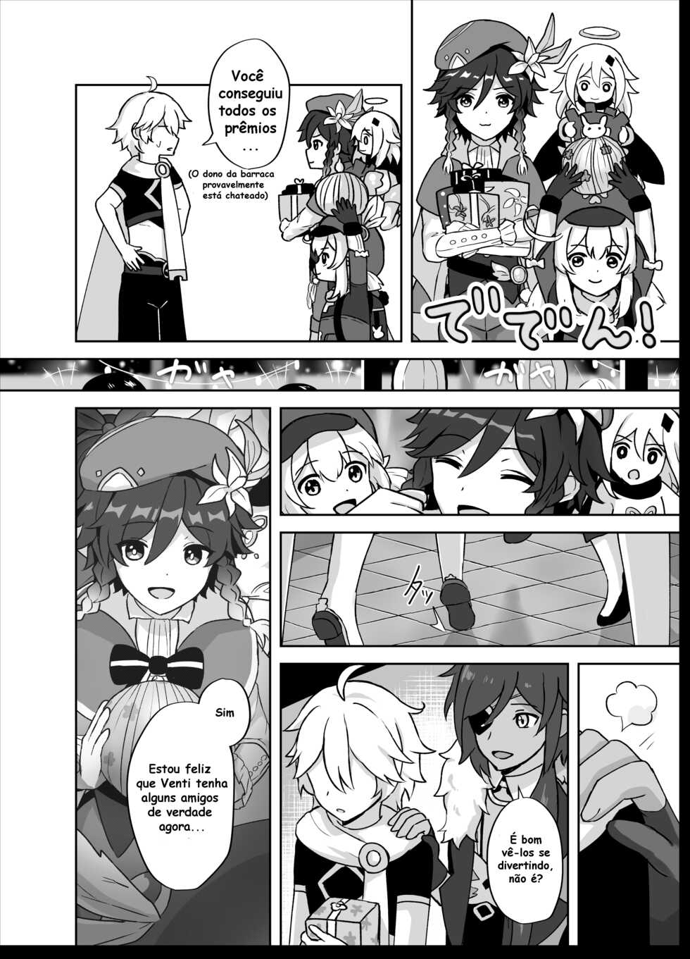 [Takama] Tomoru Umi ni Kaze wa Fuku | Wind-Swept Lanterns At Sea (Genshin Impact) (PT-BR) - Page 5