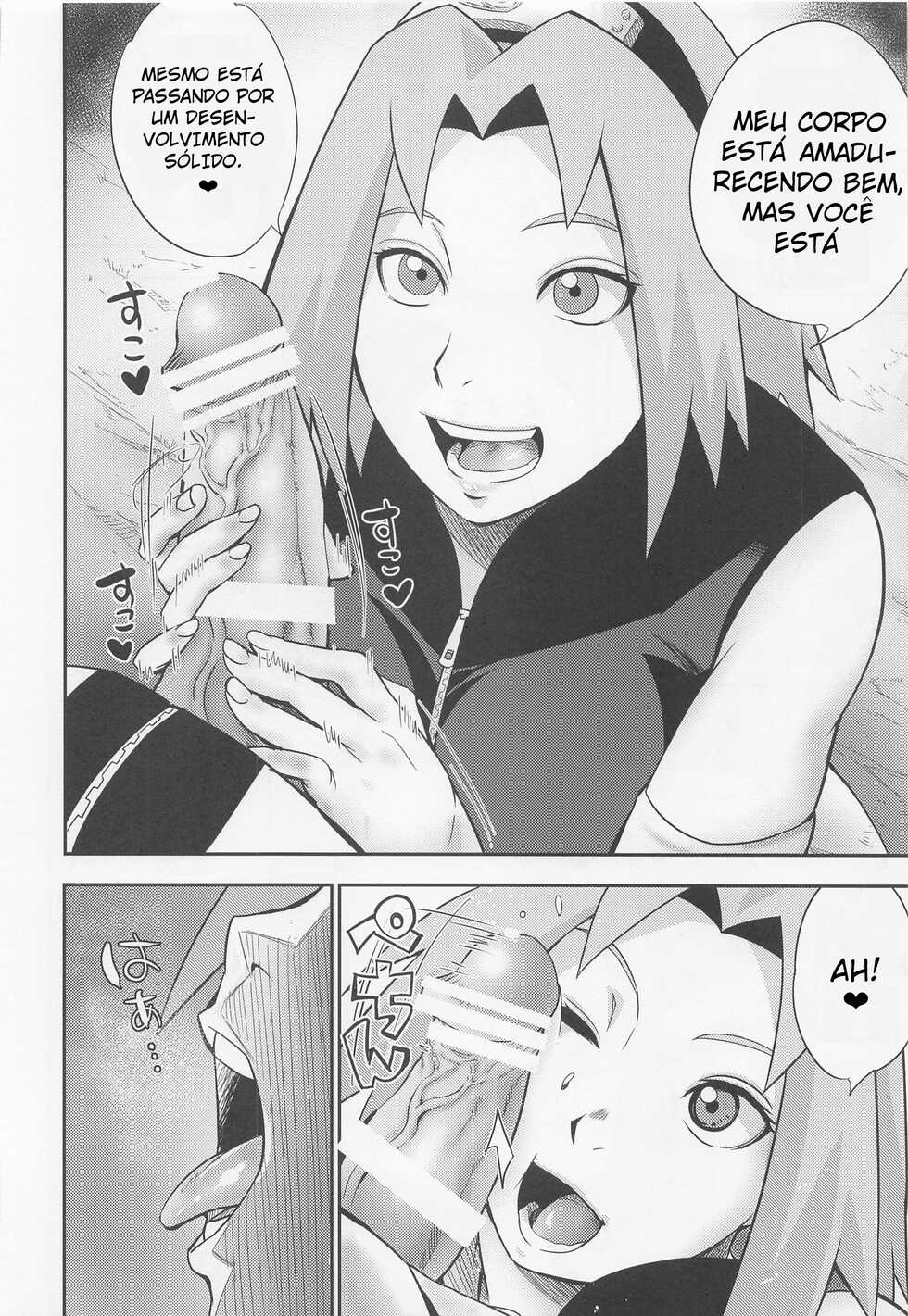 (C100) [Karakishi Youhei-dan Shinga (Sahara Wataru)] Hyakugo no Jutsu (Naruto) [Português] - Page 9