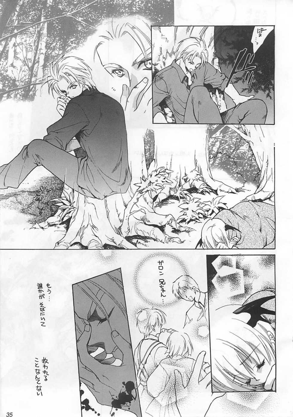 [Hanzai Tengoku (Hasei Agana)] Shinshoku (Darkstalkers) - Page 34