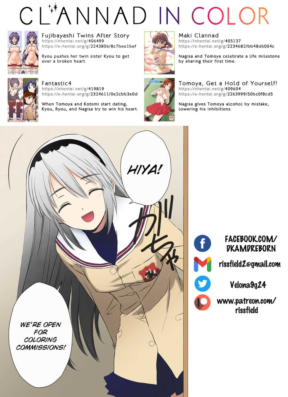 (C66) [SLIME INN (Hayashiya Daizaemon)] Bishow-Kazoku | Smile Family (Clannad) [English] [Awesome Sauce] [SPDSD] [Colorized] - Page 28