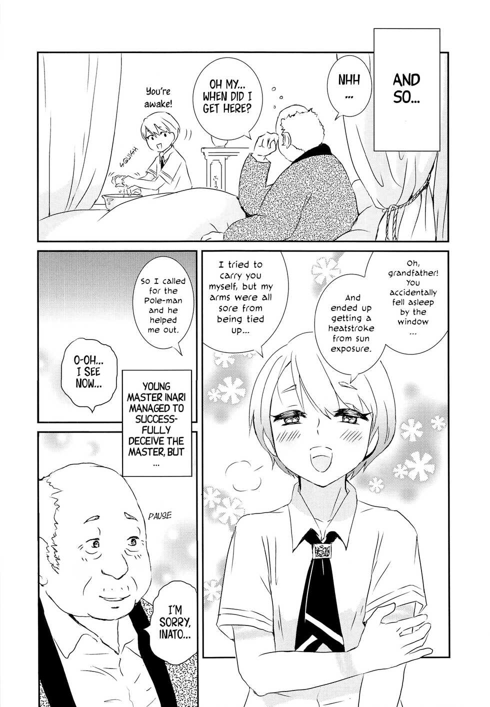 (COMITIA121) [Natsukanmi (Ko-ri Azuki)] Sao Otoko to Inari Shounen [English] [Hikaru Scans] - Page 39