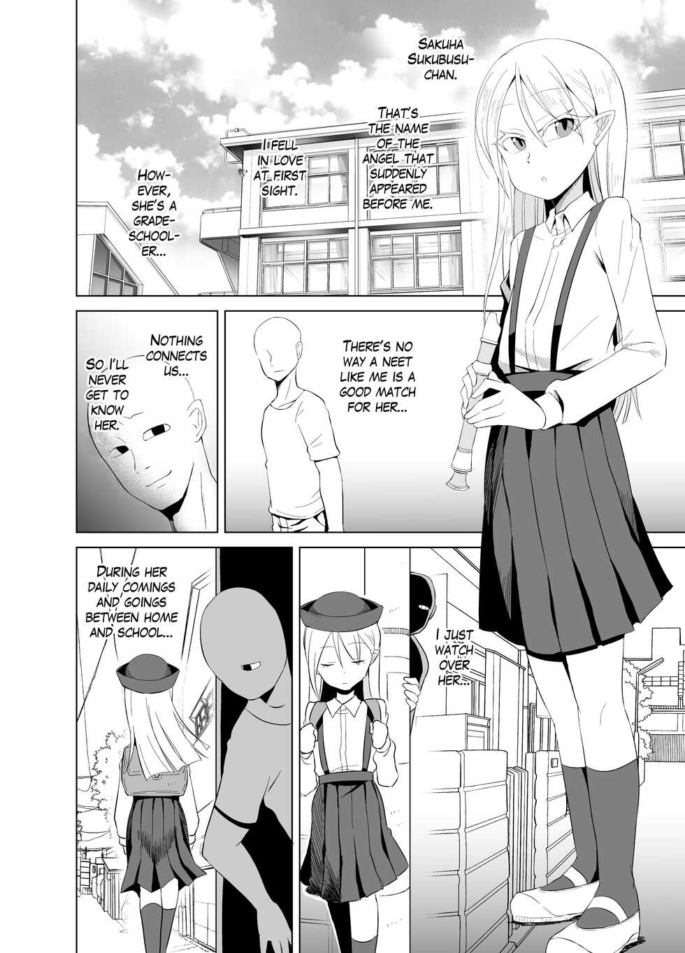 [ELEPHANT.GIRAFFE (KONBOI)] Youjo Kaikou - Larva of Succubus | Chance Meeting with a Monster - Succubus Larva [English] [The Blavatsky Project] [Digital] - Page 4