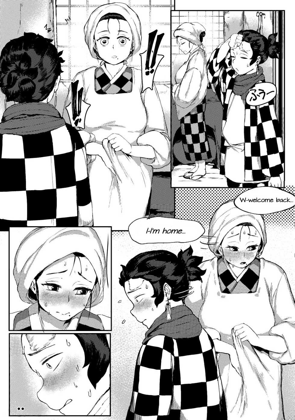 [Tobe] Haha to Watashi (ge) | Mother and I (Second Part) (Kimetsu no Yaiba) [English] [Uncle Bane] - Page 3