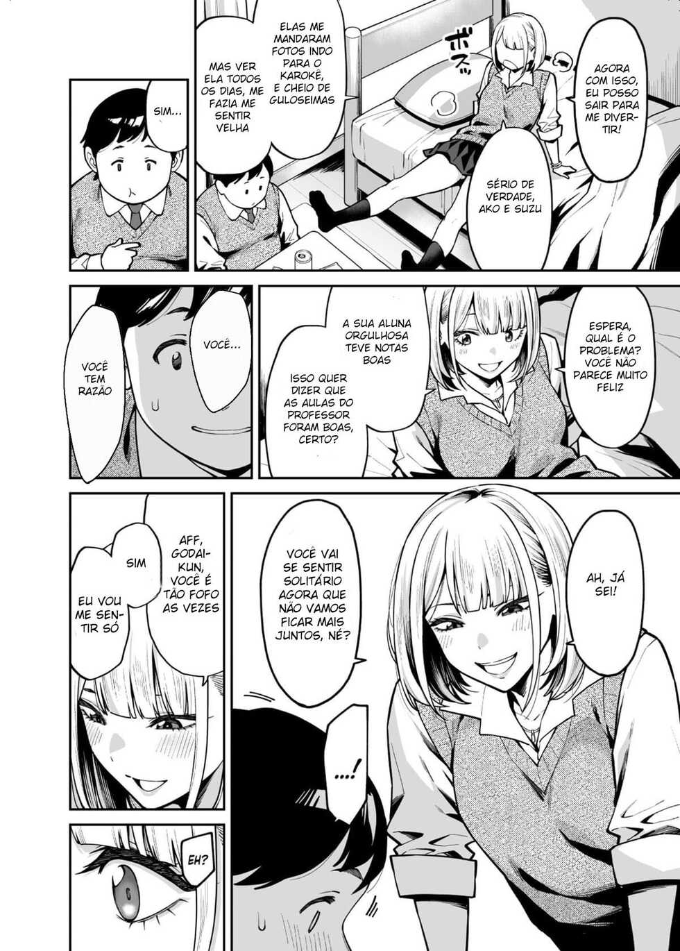 [Uchuusen Shoujigou (Shouji Nigou)] Gal wa Pocchari ni Koi o Suru | Uma Gyaru Apaixonada por um Gordinho [Portuguese-BR] [DiegoVPR] - Page 9