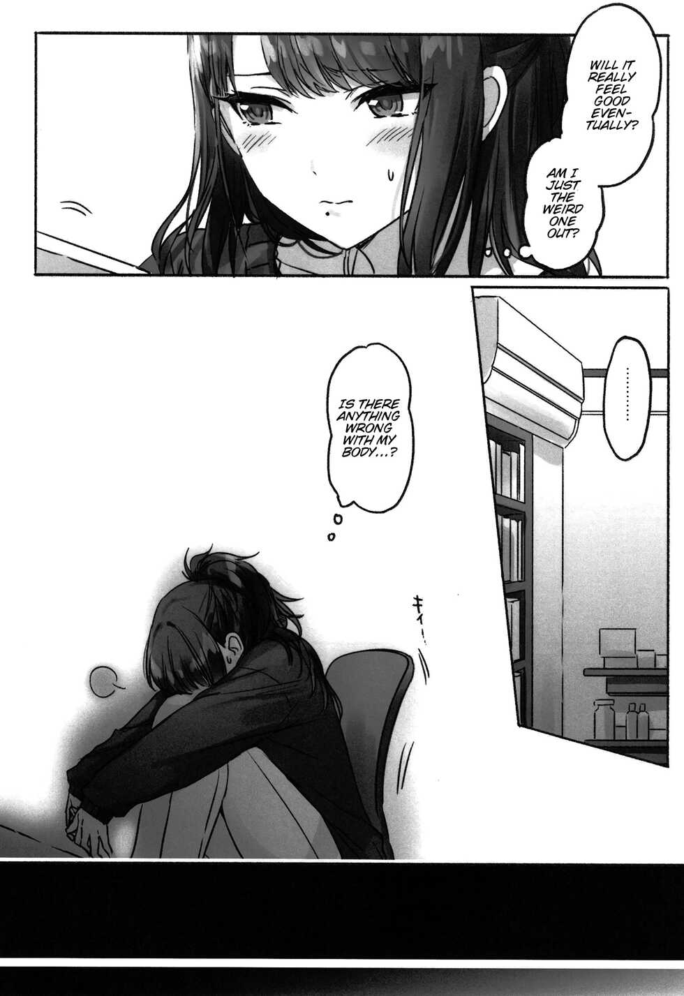 (2021-03 Akihabara Chou Doujinsai) [Tsuki no Uragawa (Romi)] Hachimiya-san to Kazano-san wa Sex ga Dekinai (THE iDOLM@STER: Shiny Colors) [English] [GenericWeeb] - Page 17