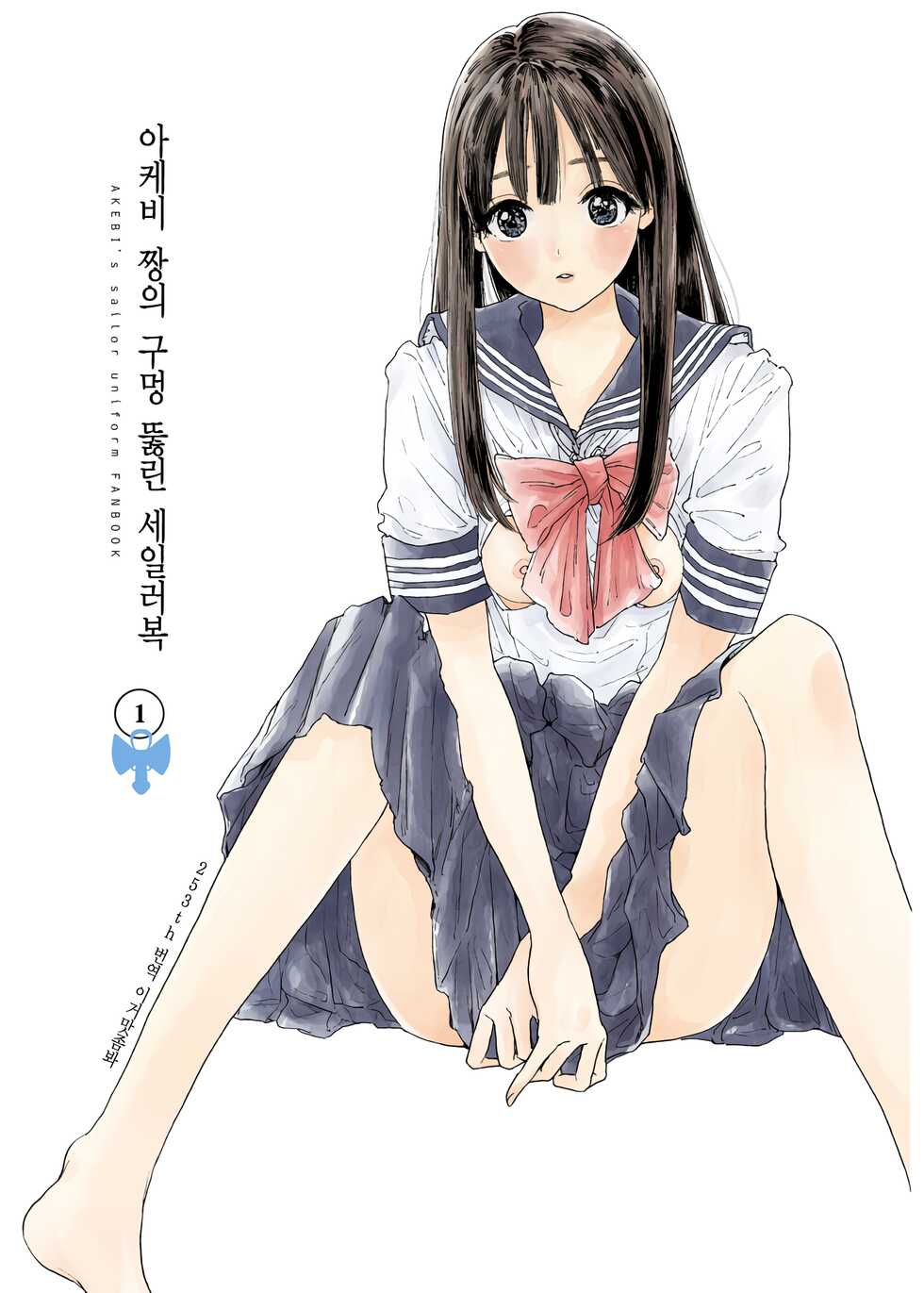 [FAny] Akebi-chan no Anaaki Sailor Fuku Watasareta no wa "Oppai Marudashi Sailor Fuku" | 아케비 짱의 구멍 뚫린 세일러복 ~받은 것은 가슴이 훤히 보이는 세일러복.~ (Akebi-chan no Sailor Fuku) [Korean] [이거맛좀봐] - Page 1