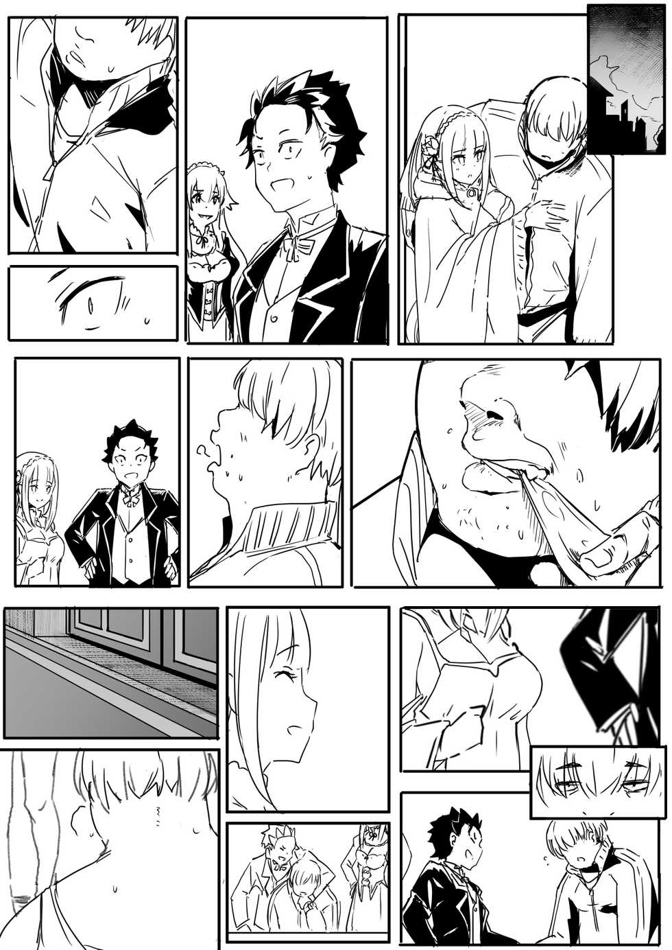 [Oninarasu] EMT (NTR 1 & 2 + Extras)(10/18/2022)(Re: Zero kara Hajimeru Isekai Seikatsu) - Page 2