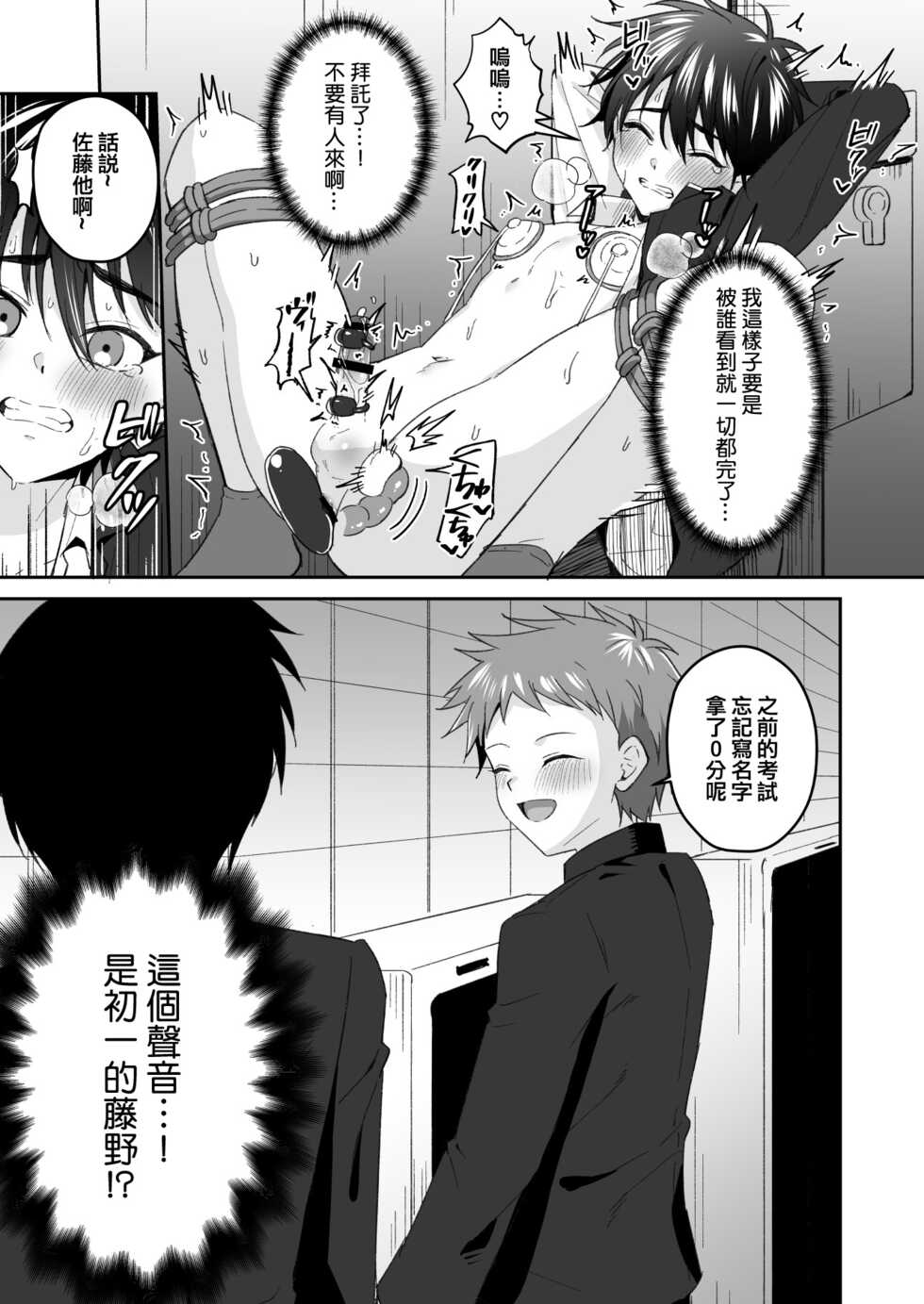 [Peko Renmei (Kosuke Poke)] Kijou ni Teikou Suru Kendougi Shounen o Omocha o Tsukatte Kinbaku Mesu Ochi Choukyou | 对顽强抵抗的剑道少年使用玩具进行捆绑雌堕调教 [Chinese] [冒险者公会] [Digital] - Page 15