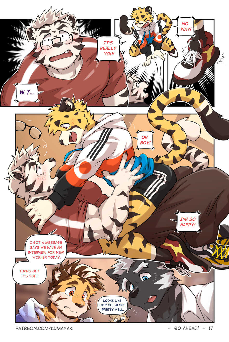 [Kumayaki (KUMAK)] Lucky Boys -Go ahead！- [English] [Uncensored] - Page 24