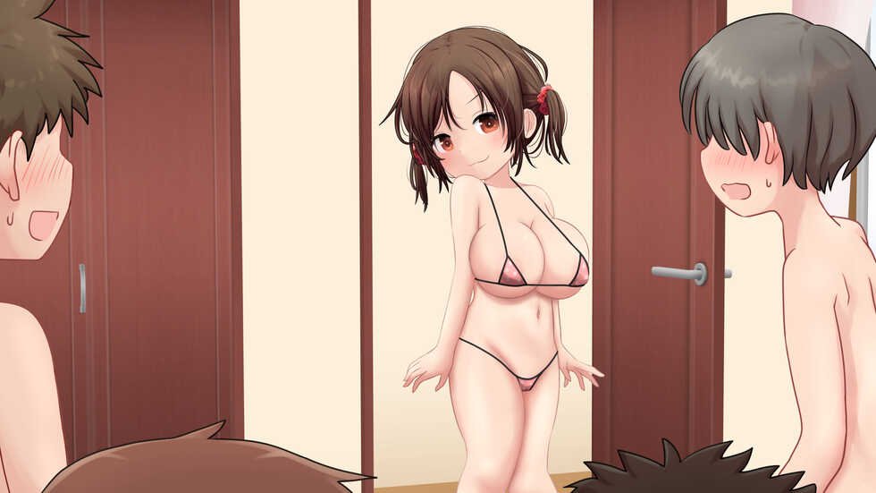 [Hanbun Kyojaku] Ecchi Game o Suru Muchi Loli Kyonyuu imouto-chan - Page 28