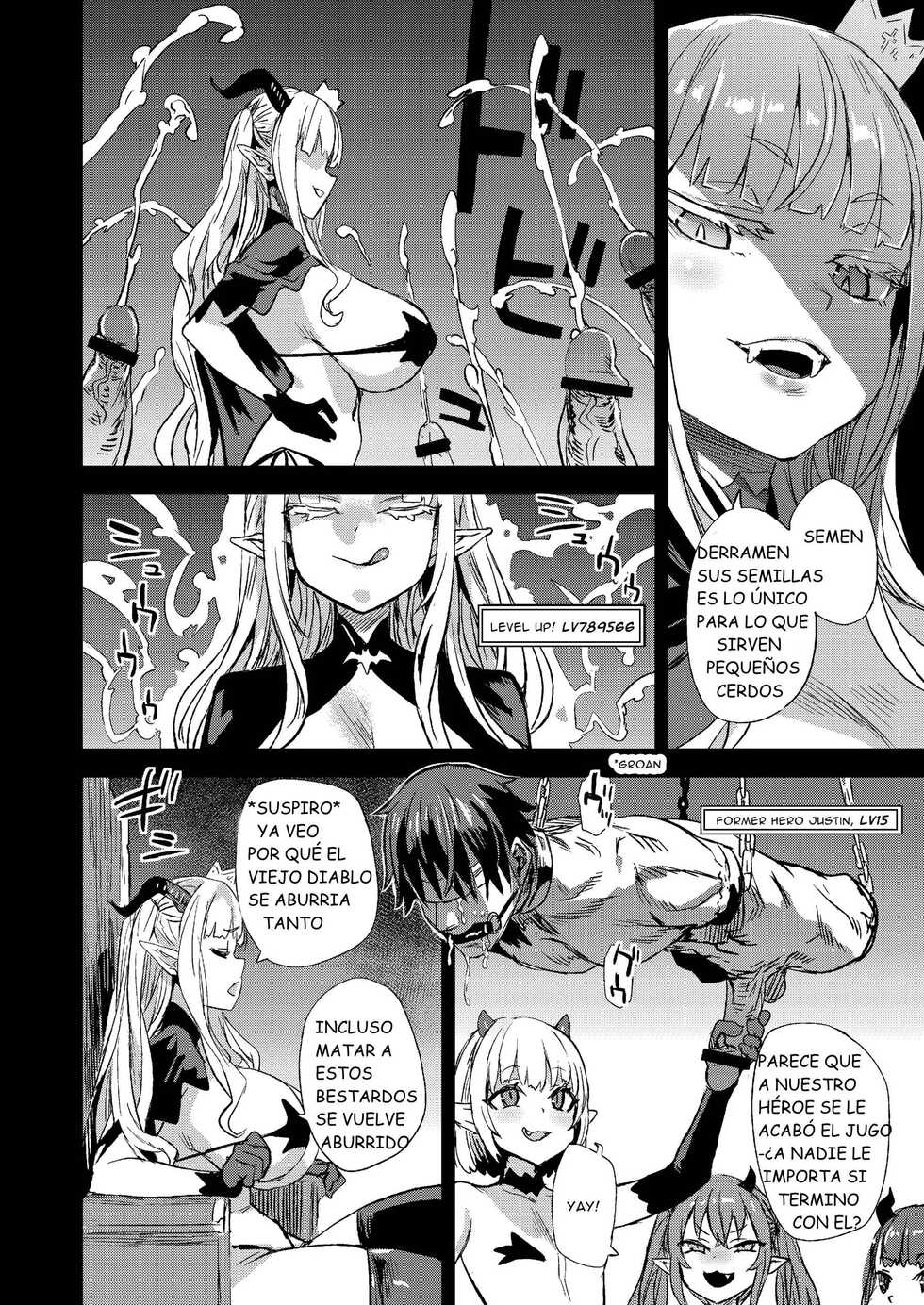 [Fatalpulse (Asanagi)] Succubus Joou vs Zako Goblin - Victim Girls R | La Reina Sucubo VS El Pequeño Dunde [Spanish] [Digital] - Page 5