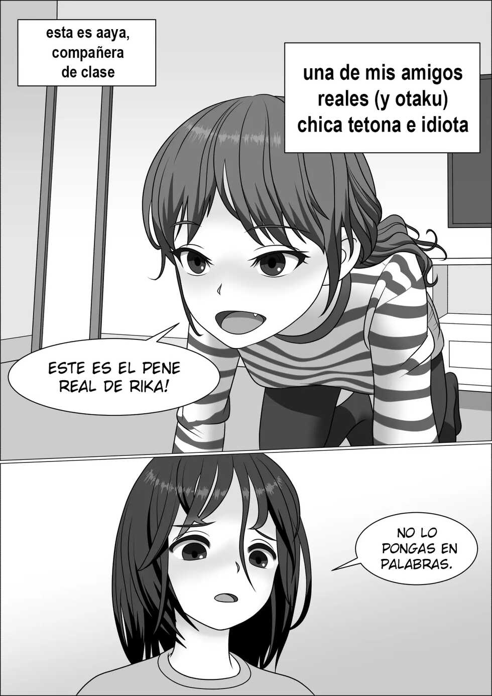 [Herikutsu Ryuutsuu Center] Chinpo Lady Fujoshi ni Chinpo ga Haemashita | CHINPO LADY An Otaku Girl Grows a Dick [Spanish] [Digital] - Page 19