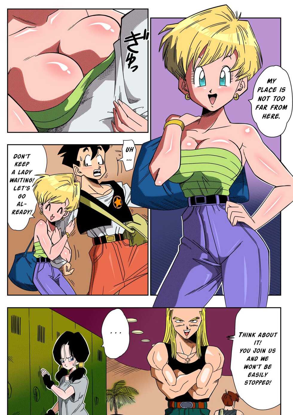 [Fix][Yamamoto] LOVE TRIANGLE Z Part 1-4 (Dragon Ball Z) [English] [Spoof translation] - Page 5
