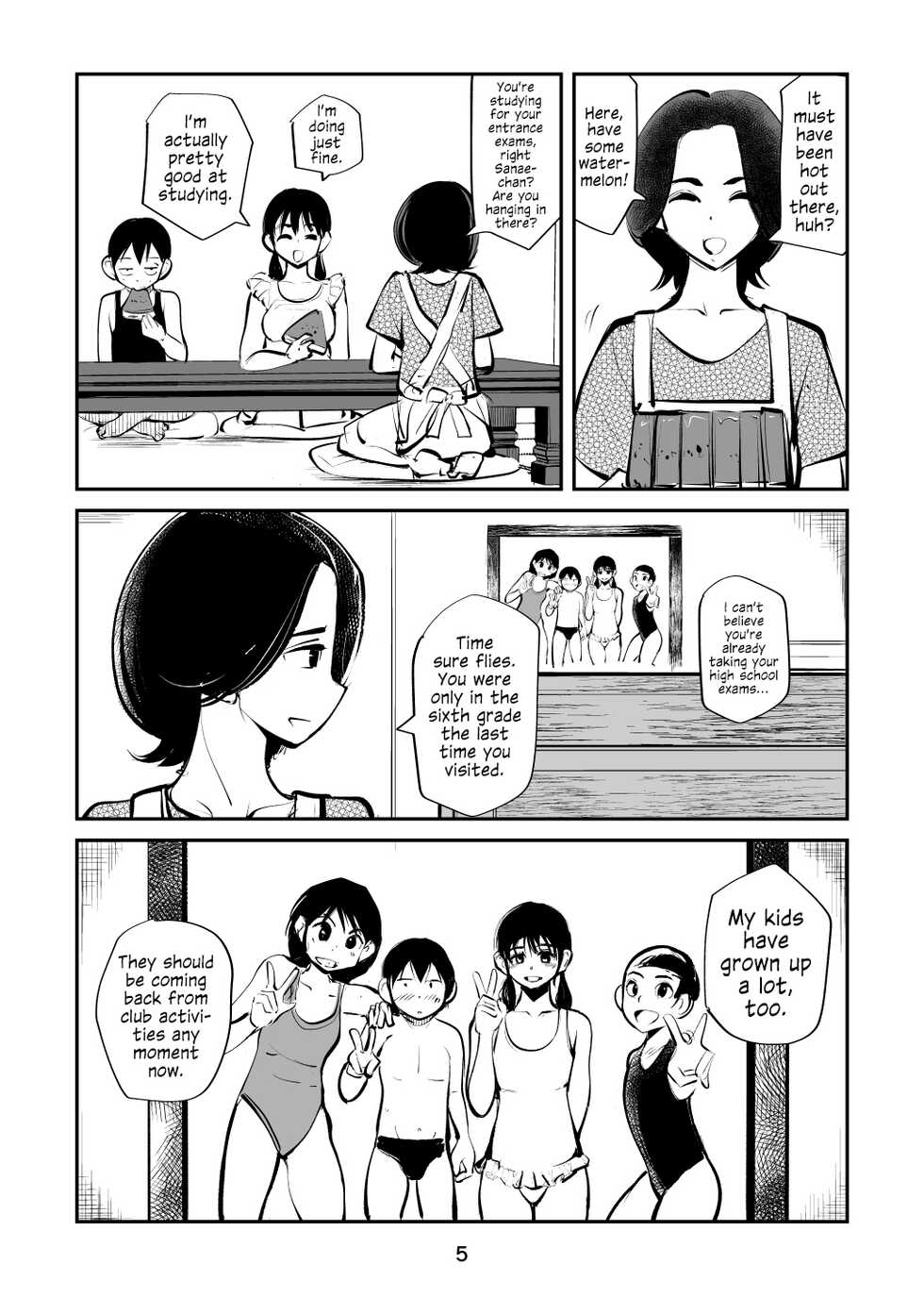 [Pecan (Makunouchi)] Denma Kyoudai & Juumai in Beach | Electric Massage Siblings & Cousins at the Beach [English] [Hennojin] - Page 5