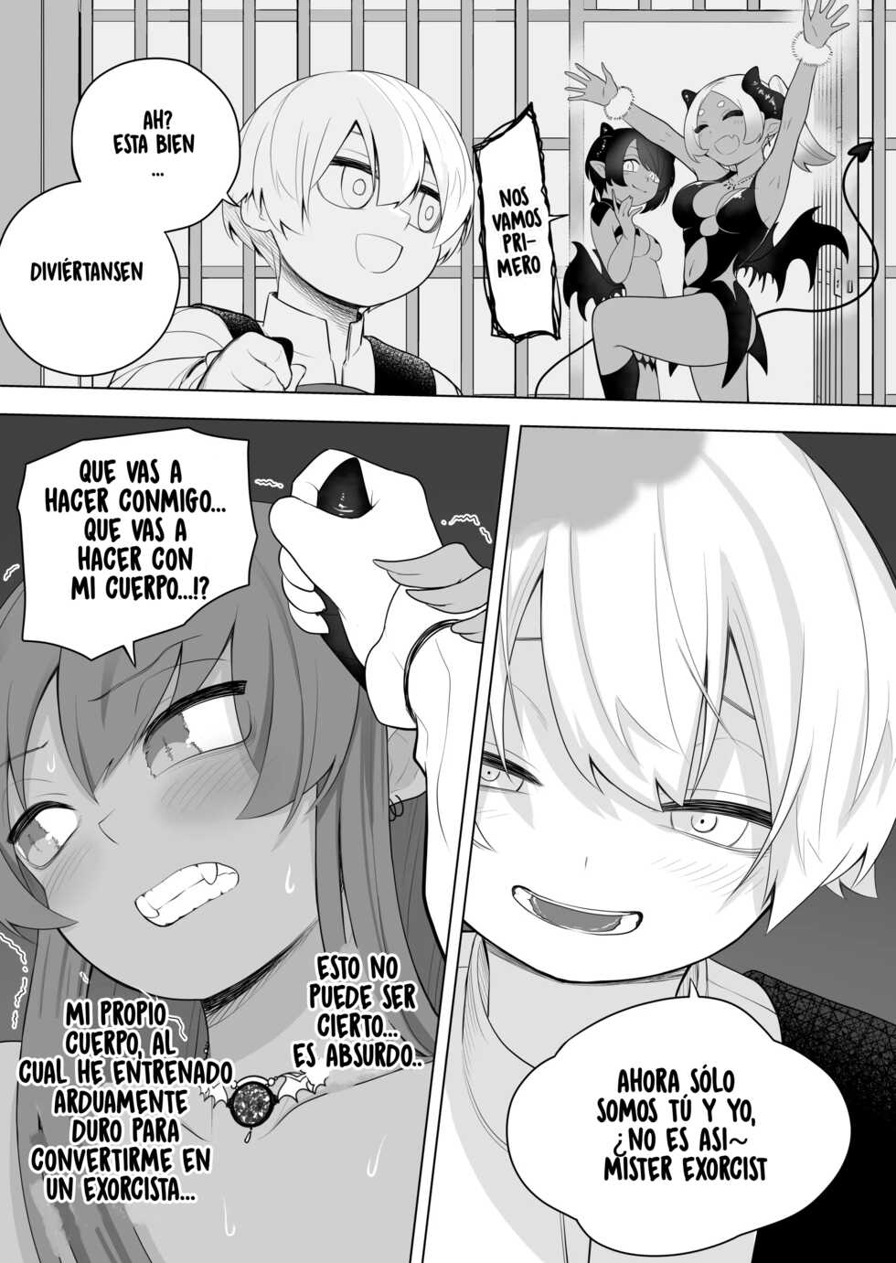 [Amuai Okashi Seisakusho (Ahoge Kinoko, Kikkomuhito)] Taima no Sandatsusha ~Taimashi ga Karada mo Kioku mo Succubus ni Ubawareru Ohanashi~ [Spanish] [TF Scans] - Page 9