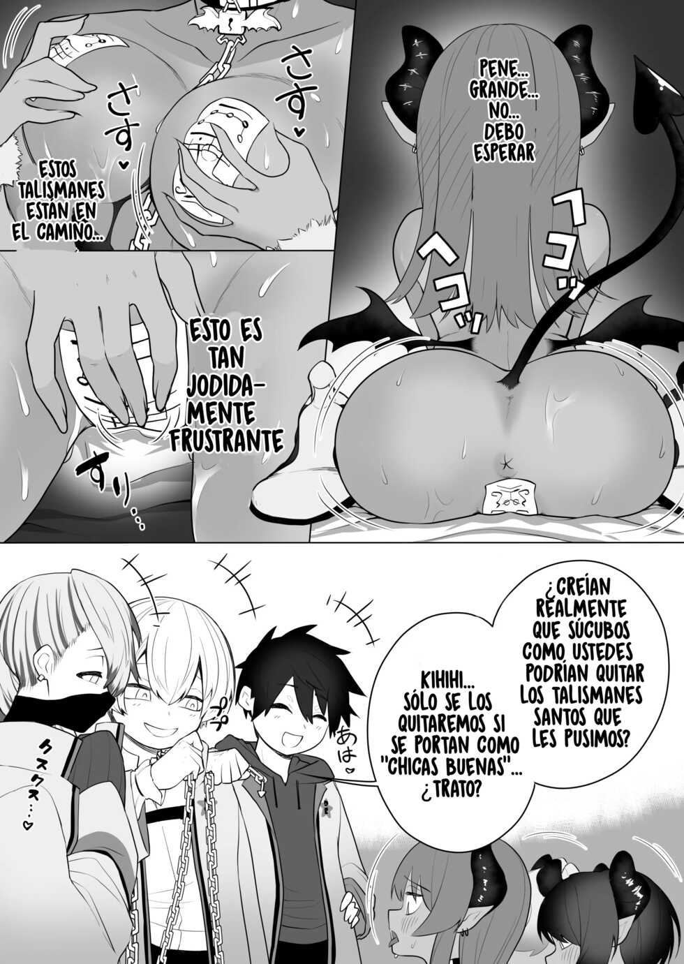 [Amuai Okashi Seisakusho (Ahoge Kinoko, Kikkomuhito)] Taima no Sandatsusha ~Taimashi ga Karada mo Kioku mo Succubus ni Ubawareru Ohanashi~ [Spanish] [TF Scans] - Page 33