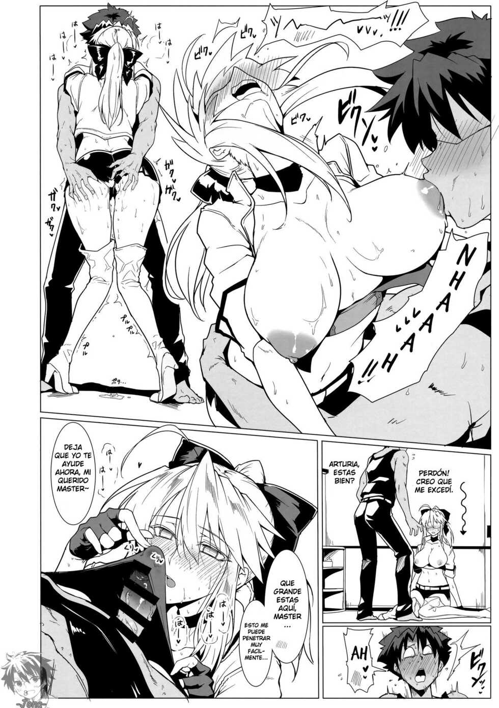 (C94) [Hokkebain! (Halcon)] Ore no Kishiou ga Konna ni Race Queen na Wake ga Nai (Fate/Grand Order) [Spanish] - Page 7