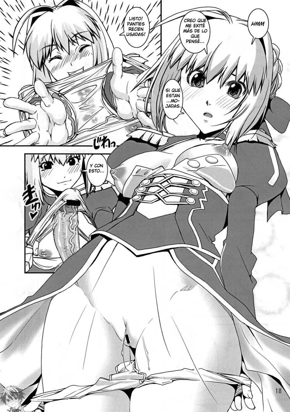 (C79) [KATAMARI-YA (Kanetsuki Masayoshi, Shinama)] Pantsu Koutei R | Panties Emperor R (Fate/EXTRA) [Spanish] - Page 17