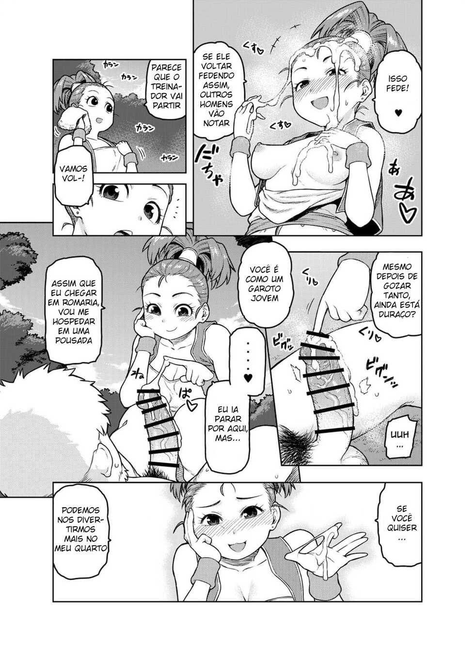 [Meshi no Tomo (Tsukudani)] Shounin-chan wa Ecchi ga Osuki | This Merchant Girl Loves Being Lewd (Dragon Quest III) [Portuguese] - Page 10