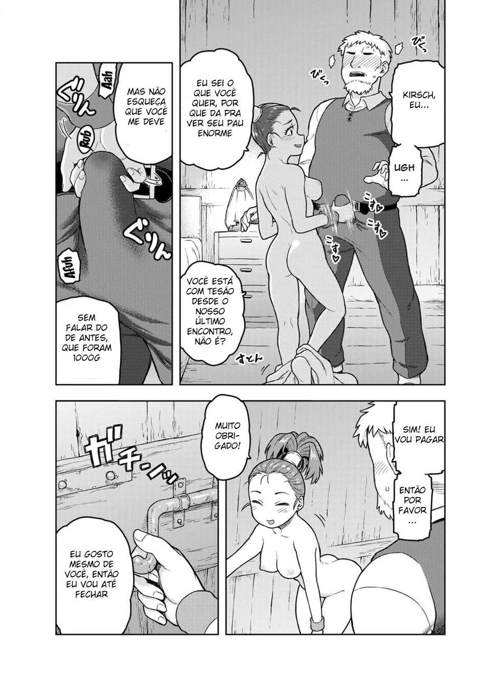 [Meshi no Tomo (Tsukudani)] Shounin-chan wa Ecchi ga Osuki | This Merchant Girl Loves Being Lewd (Dragon Quest III) [Portuguese] - Page 12