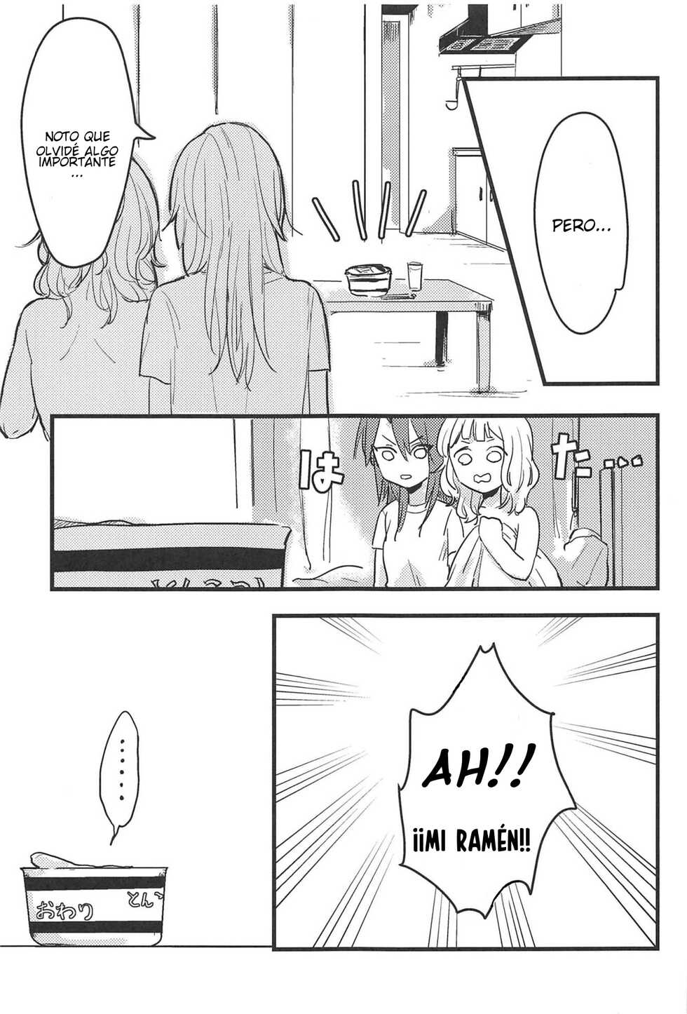 (BanG Dreamer's Party! 5th STAGE) [Doctorstop (Muto Soda)] 3-pun Tattara Meshiagare | Espere 3 minutos antes de servir (BanG Dream!) [Spanish] - Page 20