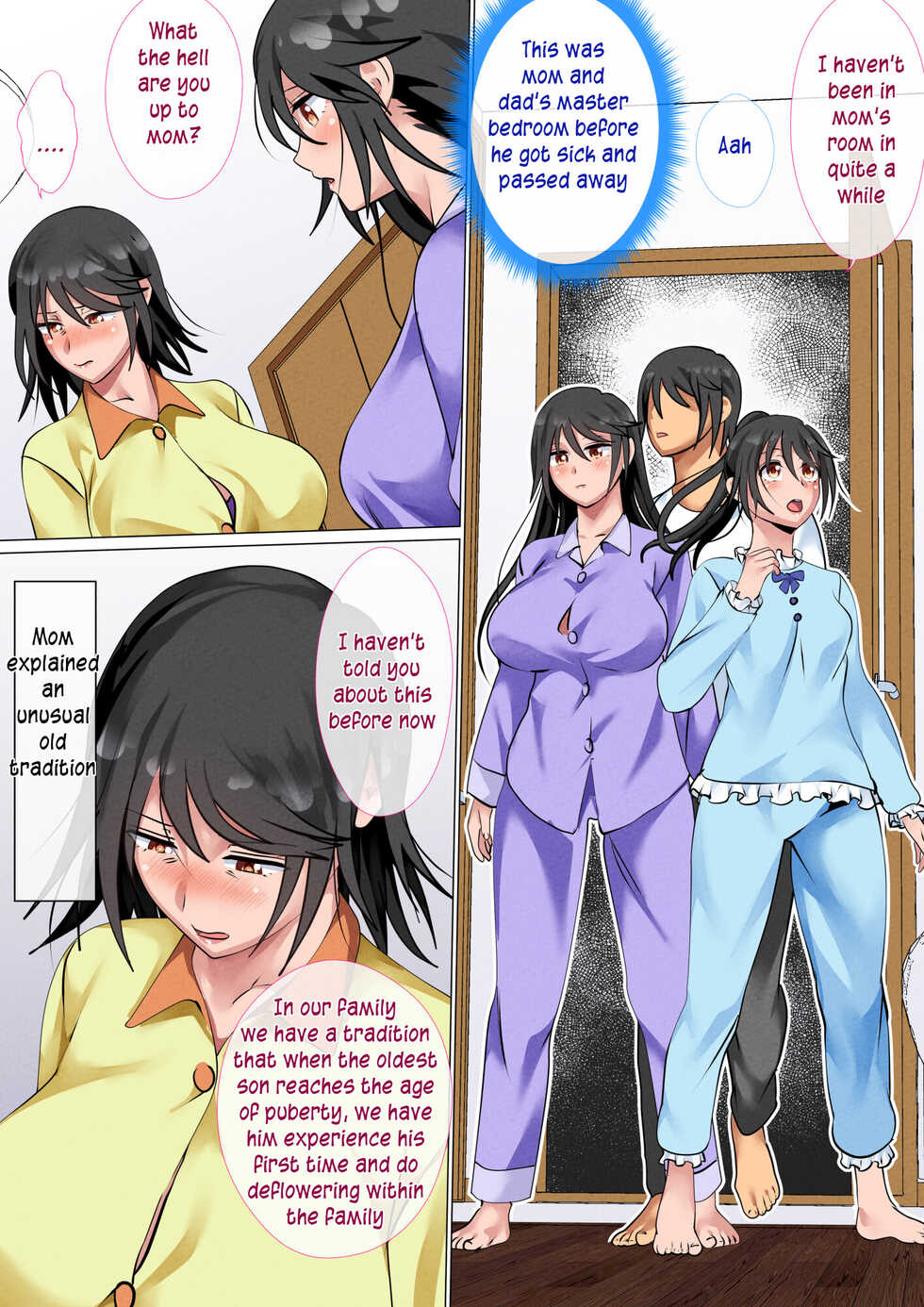 [Circle Spice] Kazoku De Musuko O Fudeoroshi Suru Narawashi Ga Sonzai Suru Kakei | A family with a tradition of taking their son's virginity [English] [innyinny] - Page 7