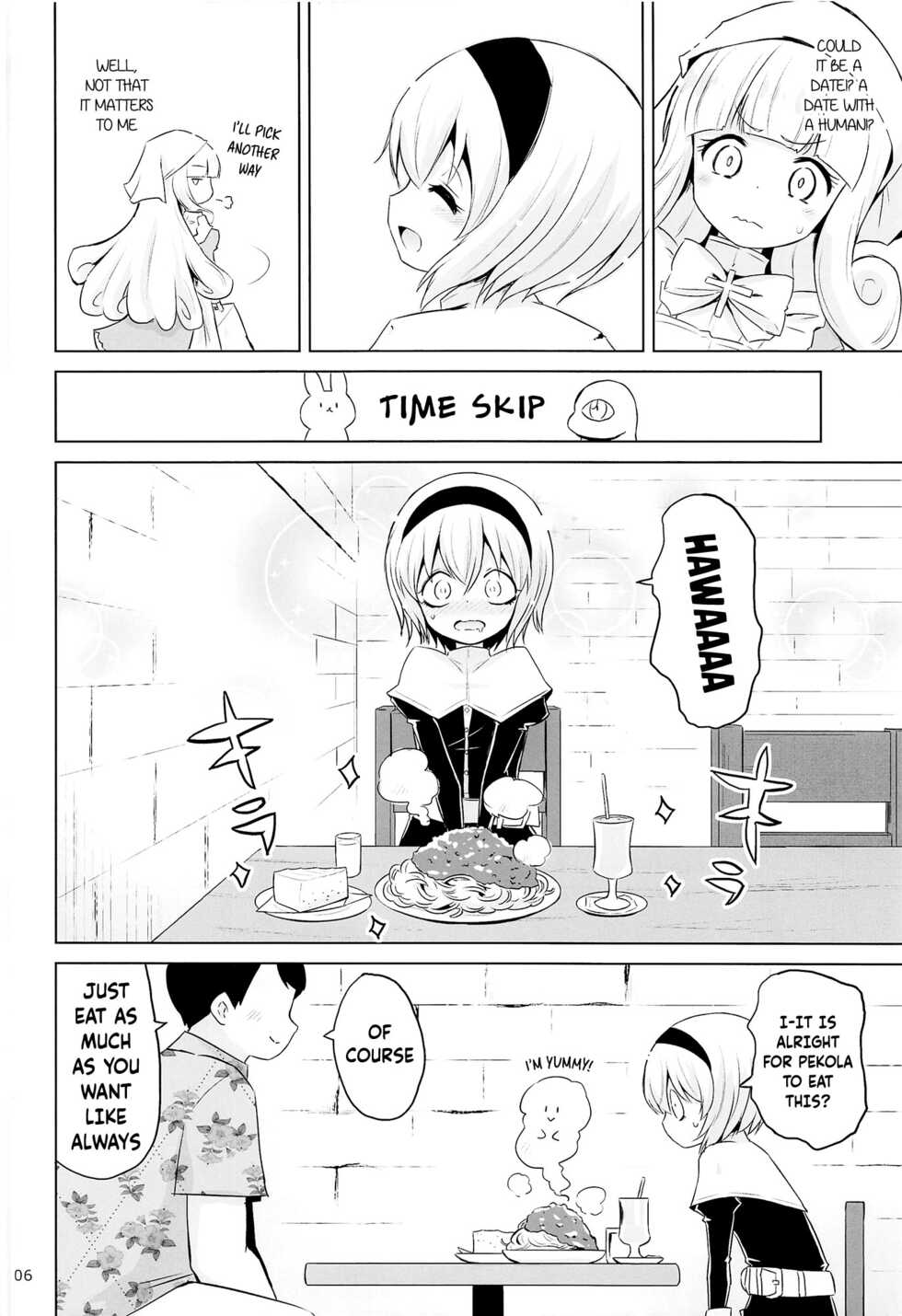 (C100) [Ororiya Enpitsudo (Murian)] Pekora-sama wa Datenshi. | Pekora-sama Is a Fallen Angel (Jashin-chan Dropkick) [English] {Doujins.com} - Page 3