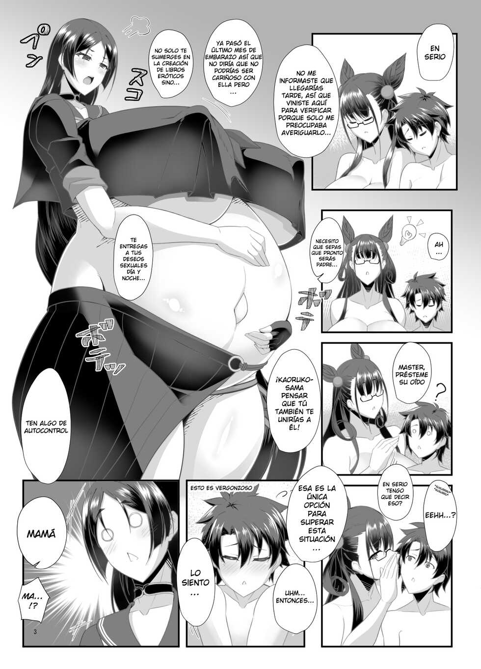 (COMIC1☆20) [IRON FIN (Tethubire)] Ushi Haha to Hitomi Au (Fate Grand Order) [Allen Translations] [Spanish] - Page 3