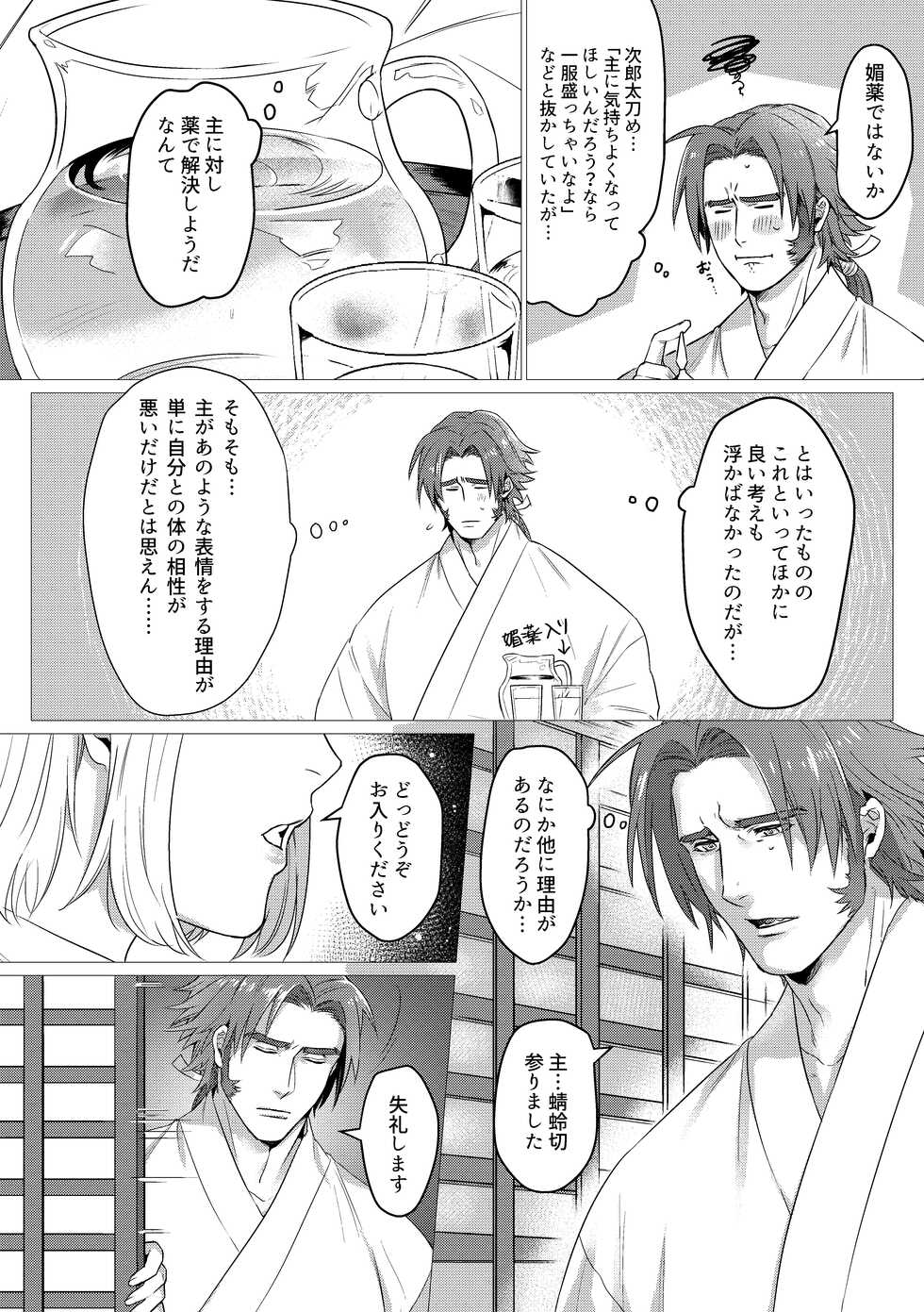 [Bonnou] Sukebena Kusuri Noma Sarete (Touken Ranbu) - Page 4