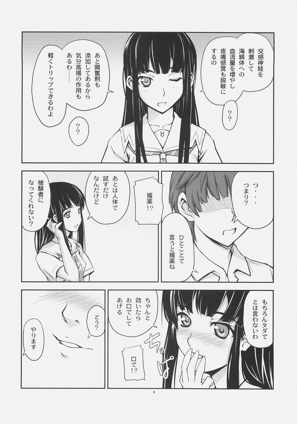 (C71) [Tsurukiya (Mutsuki Ginji)] Tensai Jikken (KiMiKiSS) - Page 5