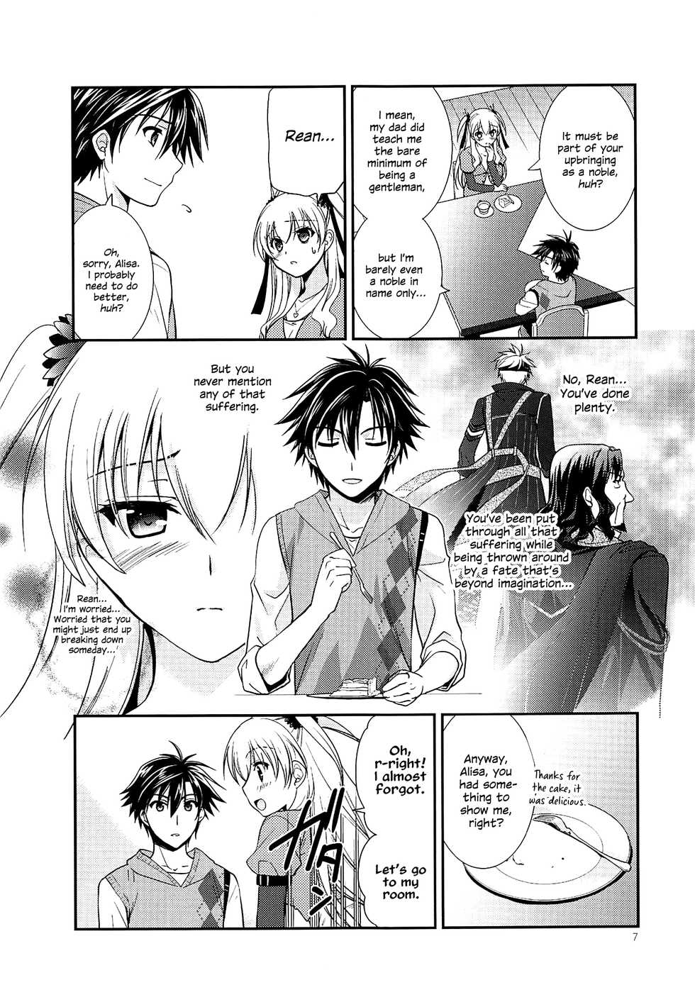 (C89) [C.A.T (Morisaki Kurumi)] Kuroi Rekishi no Kyousoukyoku (The Legend of Heroes: Sen no Kiseki 2, Magical Girl Alisa, Tokyo Xanadu) [English] {Hennojin} - Page 6