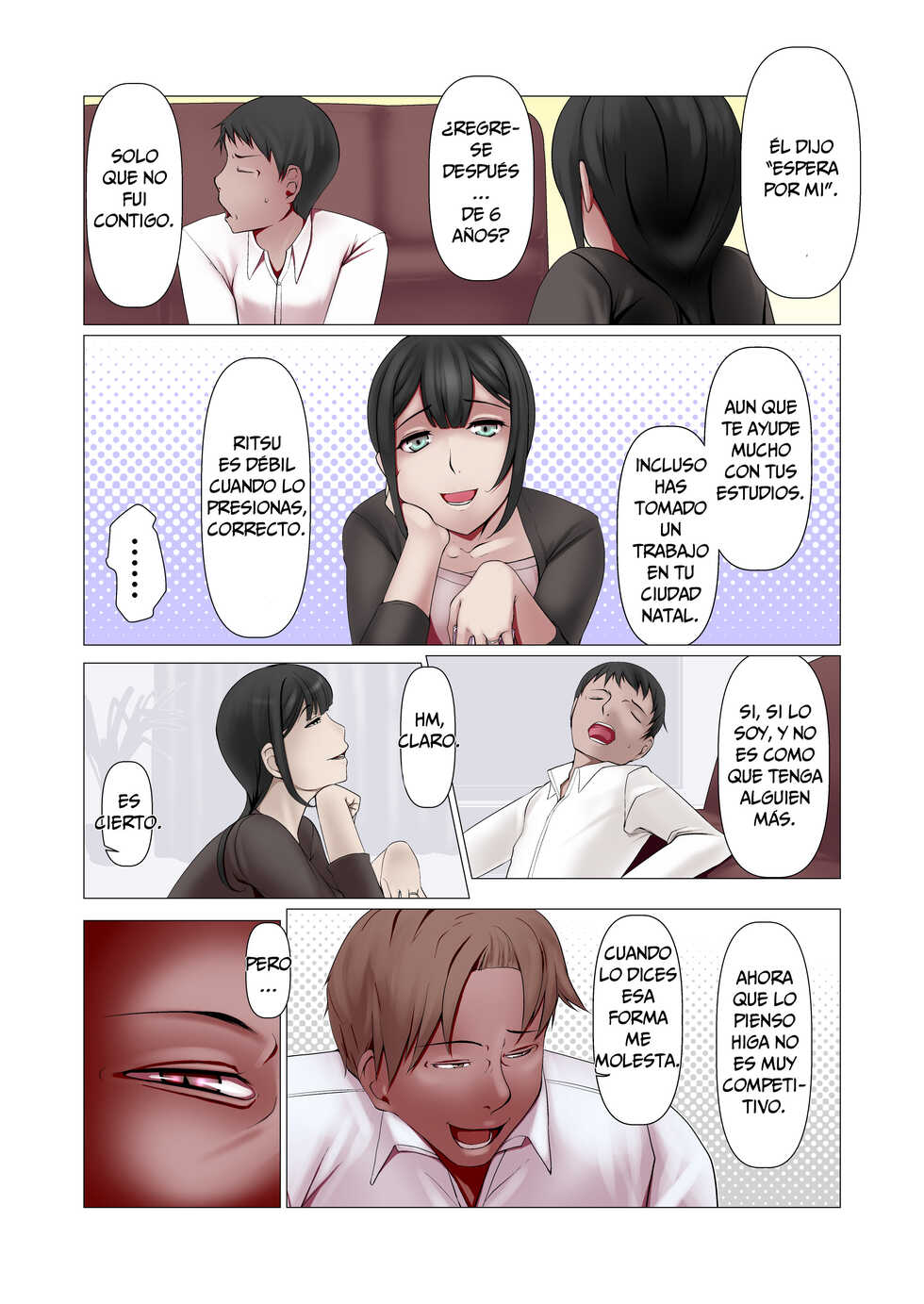 [Ver9] Kocchi no Oku-sama mo Aitsu no Niku Onaho ni Narimashita. [JhonHengontaiI][Spanish] - Page 4