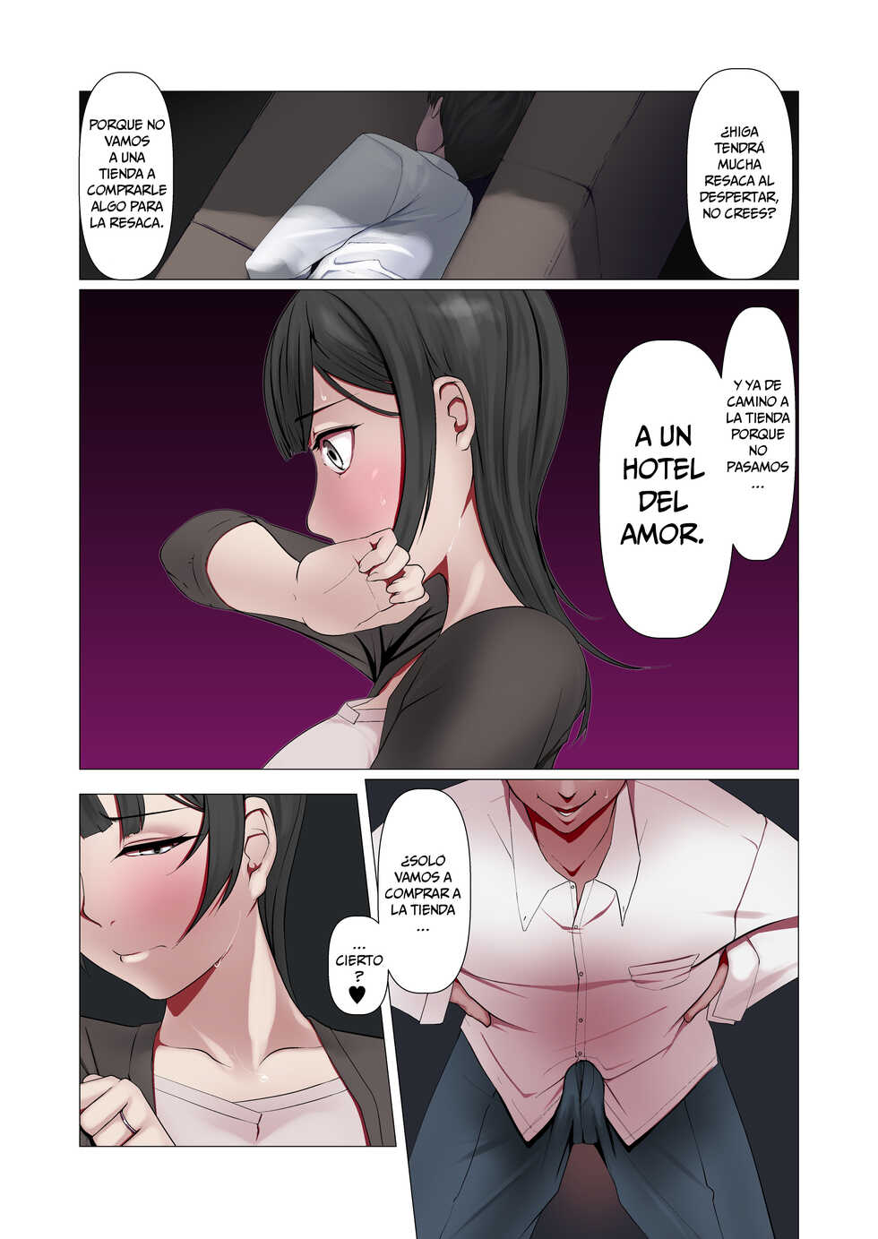 [Ver9] Kocchi no Oku-sama mo Aitsu no Niku Onaho ni Narimashita. [JhonHengontaiI][Spanish] - Page 12