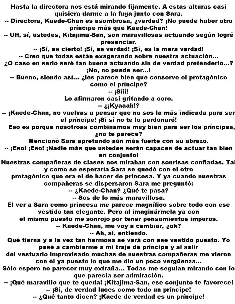 [Luminosity, Fuguriya (Peko)] Sono Hanabira ni Kuchizuke o - Curtain Call wa Owaranai [Spanish] [Biblioteca Yuri] - Page 26